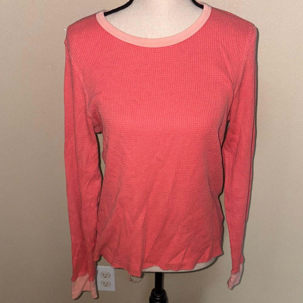 Women's Coral Long Sleeve Top